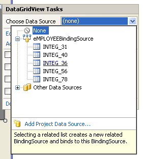 Data source binding