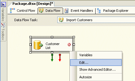 Manage OLE DB Source