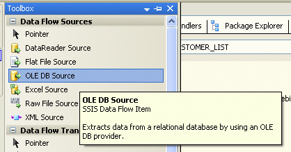 Import part. SSIS ole DB excel. SSIS-345.